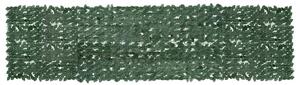 Balkonski zastor s tamnozelenim lišćem 400 x 100 cm - Zelena / 400 x 100 cm