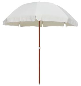 Vrtni suncobran s čeličnim stupom 240 cm boja pijeska - Bež / 240 cm