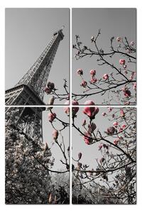 Slika na platnu - Eiffelov toranj u proljeće - pravokutnik 734ČD (90x60 cm)