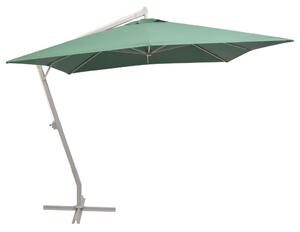 Viseći suncobran 300 x 300 cm s aluminijskim stupom zeleni - Zelena / N/A