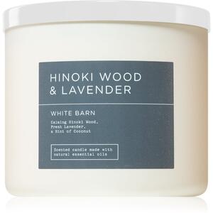 Bath & Body Works Hinoki Wood & Lavender mirisna svijeća 411 g