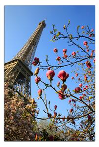Slika na platnu - Eiffelov toranj u proljeće - pravokutnik 734A (120x80 cm)