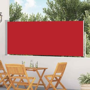 Uvlačiva bočna tenda za terasu 120 x 500 cm crvena - Crvena / 117 x 500 cm
