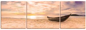 Slika na platnu - Čamac na plaži - panorama 551FC (150x50 cm)