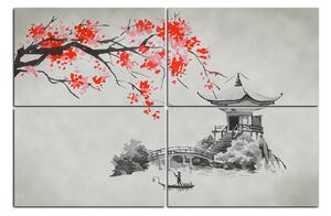 Slika na platnu - Tradicionalne ilustracije Japan 160D (120x80 cm)