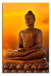 Slika na platnu - Buda i zalazak sunca - pravokutnik 759A (60x40 cm)
