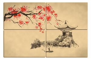 Slika na platnu - Tradicionalne ilustracije Japan 160FD (90x60 cm)