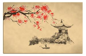 Slika na platnu - Tradicionalne ilustracije Japan 160FA (90x60 cm )