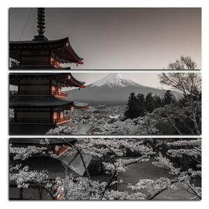 Slika na platnu - Pogled na planinu Fuji - kvadrat 361FD (75x75 cm)