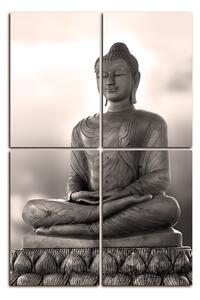 Slika na platnu - Buda i zalazak sunca - pravokutnik 759FC (90x60 cm)