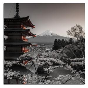 Slika na platnu - Pogled na planinu Fuji - kvadrat 361FA (50x50 cm)