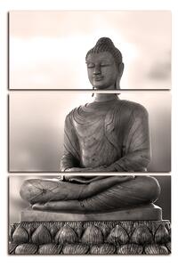 Slika na platnu - Buda i zalazak sunca - pravokutnik 759FB (120x80 cm)