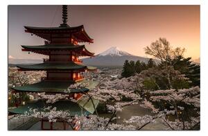 Slika na platnu - Pogled na planinu Fuji 161A (120x80 cm)