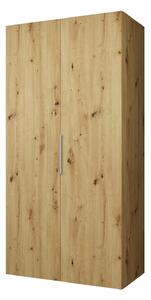 Zondo.hr Ormar za garderobu 100 cm Mirabella 1 (hrast artisan + kašmir). Akcija -18%. 1126337