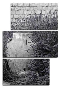 Slika na platnu - Amfora između grmova lavande - pravokutnik 769FC (90x60 cm)