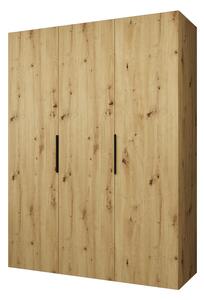 Zondo.hr Ormar za garderobu 150 cm Mirabella 1 (hrast artisan + crna). Akcija -18%. 1126347