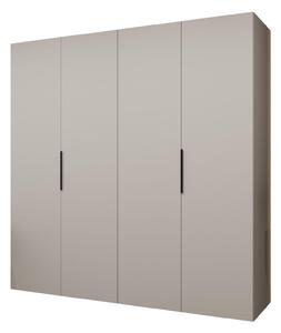Ormar za garderobu 200 cm Mirabella 1 (kašmir + crna)