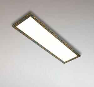 Quitani LED panel Aurinor, zlatno patiniran, 125 cm