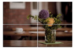 Slika na platnu - Ljetno cvijeće na stolu 172D (90x60 cm)