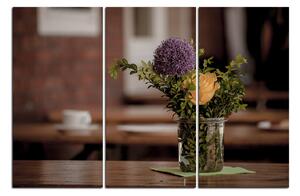 Slika na platnu - Ljetno cvijeće na stolu 172B (120x80 cm)