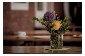 Slika na platnu - Ljetno cvijeće na stolu 172A (60x40 cm)
