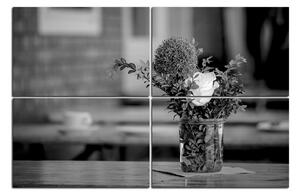Slika na platnu - Ljetno cvijeće na stolu 172FD (90x60 cm)