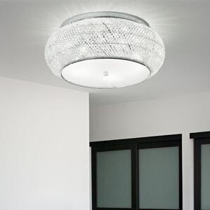 Ideal Lux - Kristalna stropna svjetiljka PASHA 10xE14/40W/230V pr. 55 krom