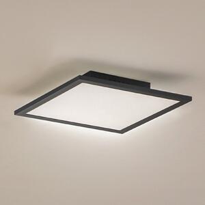 Lindby LED panel Enhife, crni, 30 x 30 cm, metal, 4.000K