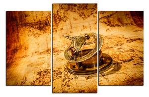 Slika na platnu - Kompas na karti antičkog svijeta 1999C (90x60 cm)