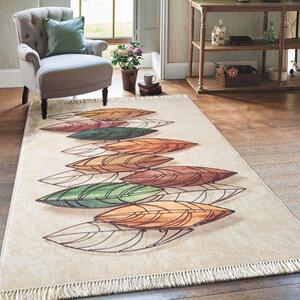 Moderni tepih s motivom lišća Širina: 160 cm | Duljina: 220 cm