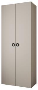 Ormar za garderobu 100 cm Carmela 40-1 (kašmir + crna)