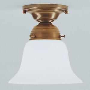 Berliner Messinglampen Alena mesingana stropna svjetiljka sa staklenim sjenilom, prigušiva, Zlato / mjed, Područje hodnika, Staklo
