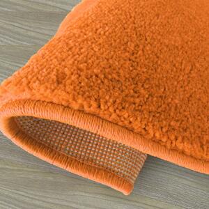 Okrugli narančasti tepih Širina: 100 cm | Duljina: 100 cm
