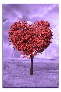 Slika na platnu - Srce u obliku stabla - pravokutnik 7106FA (75x50 cm)