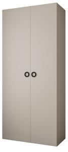 Ormar za garderobu 110 cm Carmela 40-1 (kašmir + crna)