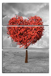 Slika na platnu - Srce u obliku stabla - pravokutnik 7106B (90x60 cm )
