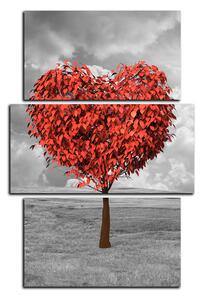 Slika na platnu - Srce u obliku stabla - pravokutnik 7106C (120x80 cm)