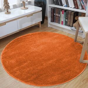 Okrugli narančasti tepih Širina: 100 cm | Duljina: 100 cm