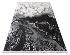 Sivi protuklizni tepih s apstraktnim uzorkom Širina: 160 cm | Duljina: 220 cm