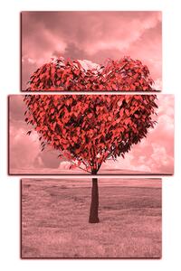 Slika na platnu - Srce u obliku stabla - pravokutnik 7106QC (90x60 cm)