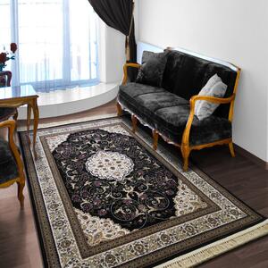 Kvalitetni crni vintage tepih Širina: 150 cm | Duljina: 230 cm