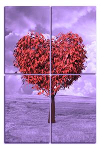 Slika na platnu - Srce u obliku stabla - pravokutnik 7106FD (90x60 cm)