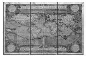 Slika na platnu - Antička karta svijeta 1102QB (120x80 cm)