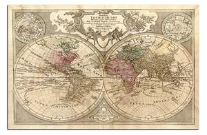 Slika na platnu - Karta antičkog svijeta 1101A (90x60 cm )
