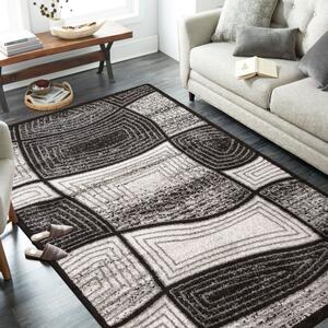 Kvalitetni smeđi tepih modernog dizajna Širina: 60 cm | Duljina: 100 cm
