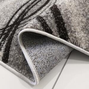 Moderni sivi tepih s apstraktnim motivom Širina: 80 cm | Duljina: 150 cm