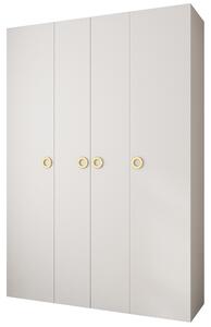 Zondo.hr Ormar za garderobu 170 cm Carmela 40-1 (bijela + zlatna). Akcija -21%. 1126530