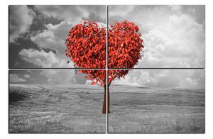 Slika na platnu - Srce u obliku stabla 1106D (150x100 cm)
