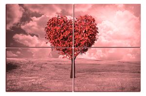 Slika na platnu - Srce u obliku stabla 1106QD (120x80 cm)