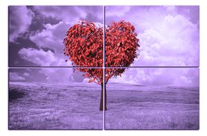 Slika na platnu - Srce u obliku stabla 1106FD (150x100 cm)
